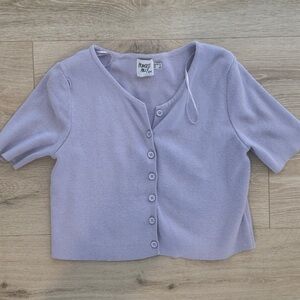 Princess Polly Lavender Button-Up Cardigan